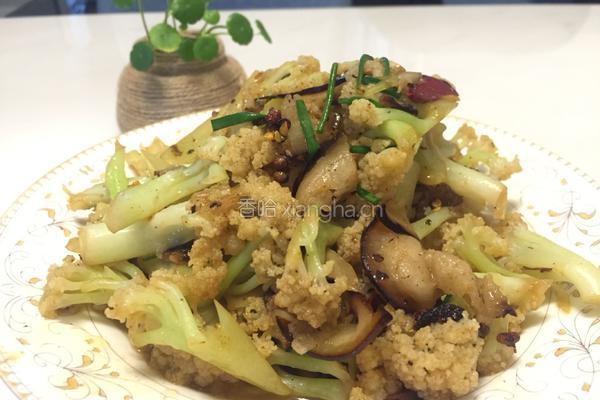 腊肉炒花菜的做法图解16