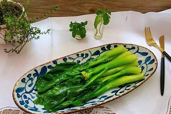 白灼芥蓝的做法图解7