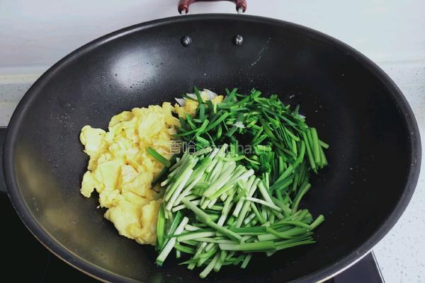 韭菜炒鸡蛋的做法图解4