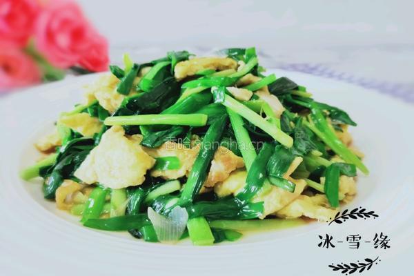 韭菜炒鸡蛋的做法图解7