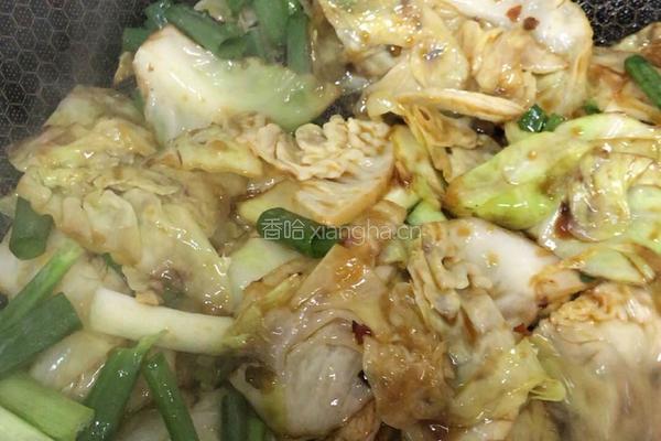 蚝油包心菜的做法图解10
