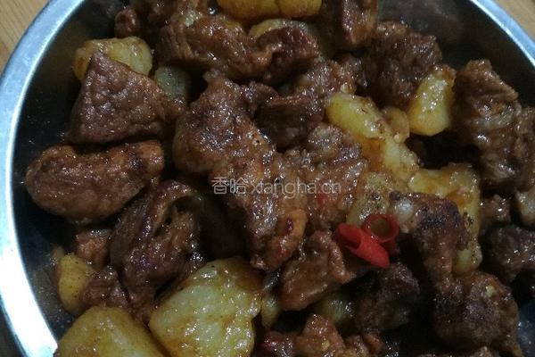 红烧肉炖土豆的做法图解7