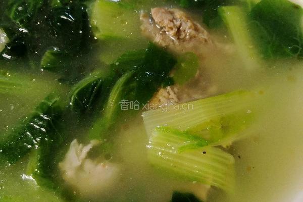 小白菜排骨汤的做法图解7