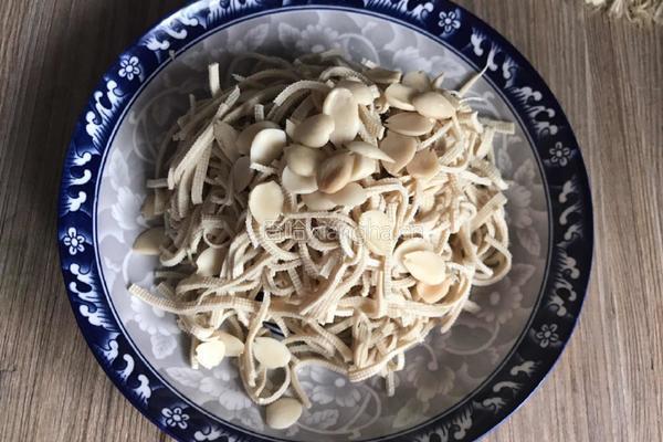 杏仁拌豆腐皮的做法图解5