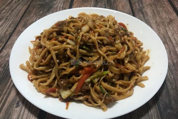 电饼铛黑椒牛肉炒面的做法图解15