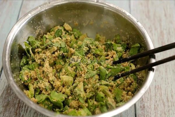米粉蒸茼蒿的做法图解8