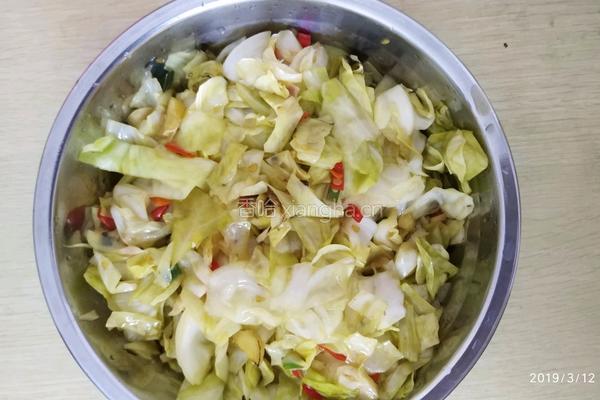 酸辣包菜（开胃菜）的做法图解5