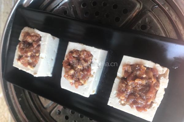 豆腐酿肉的做法图解5