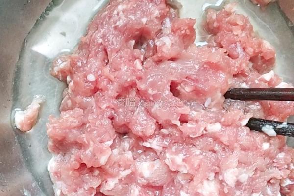 香菇酿肉的做法图解2