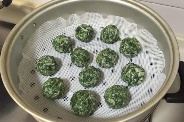 蒸菜：荠荠菜团子的做法图解4