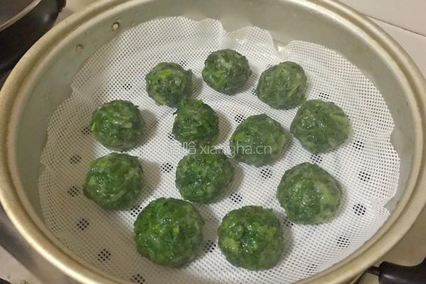 蒸菜：荠荠菜团子的做法图解5