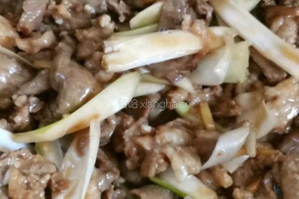 炒羊肉的做法图解4