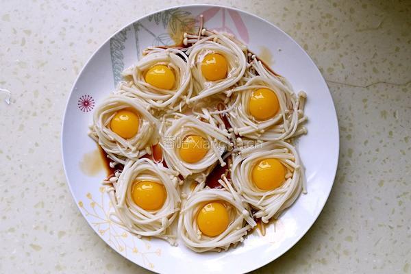金针菇酿鹌鹑蛋的做法图解4