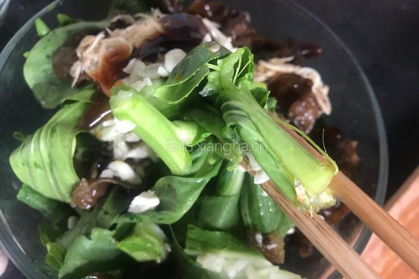 虾米油菜薹的做法图解7