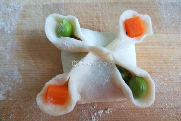  花开四季 蔬菜虾仁蒸饺的做法图解11