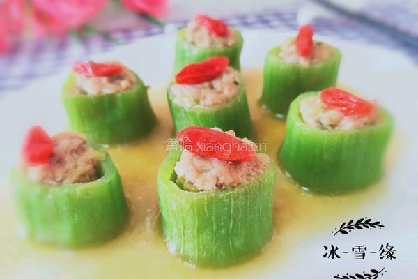 丝瓜酿肉的做法图解1