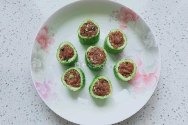 丝瓜酿肉的做法图解4
