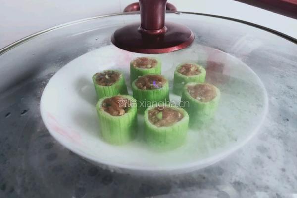 丝瓜酿肉的做法图解5
