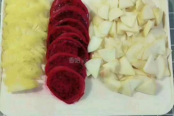 菠萝火龙果酵素的做法图解2