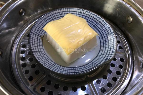 芝士肉松豆腐的做法图解5