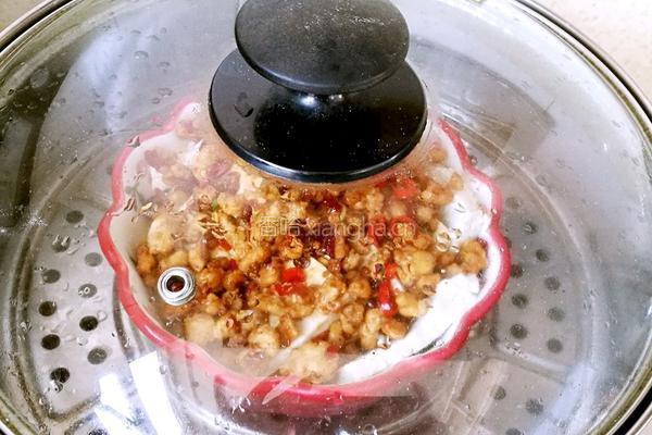 风味肉末蒸豆腐的做法图解8