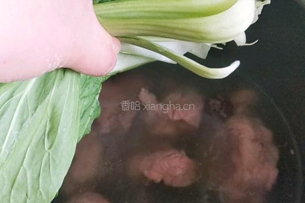 油菜骨头汤的做法图解6