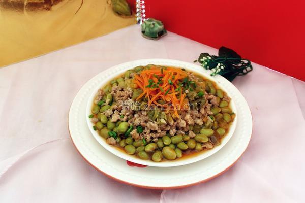 肉末蒸毛豆的做法图解11
