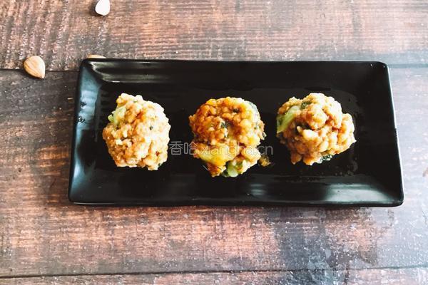 蒸油菜肉丸的做法图解7