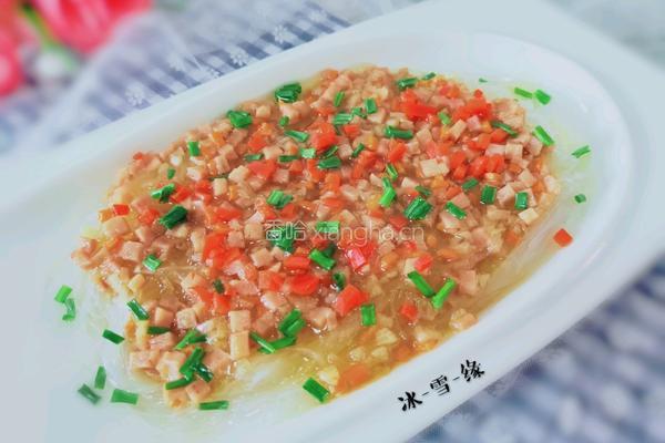 午餐肉蒸粉丝的做法图解1