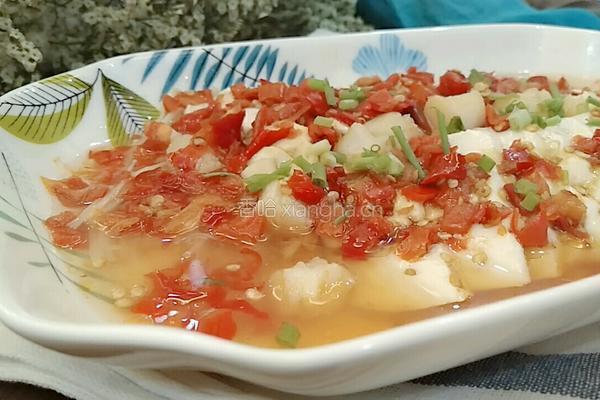 剁椒蒸三鲜（干贝豆腐金针菇）的做法图解6