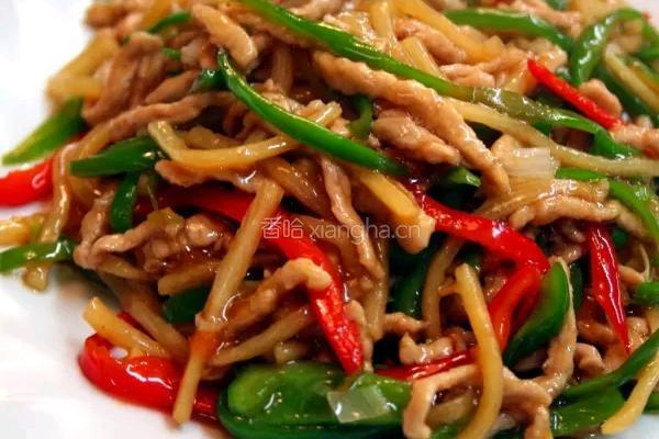 青椒肉丝的做法图解3