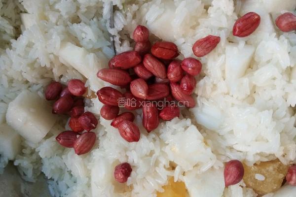 梨子大枣蒸糯米的做法图解6
