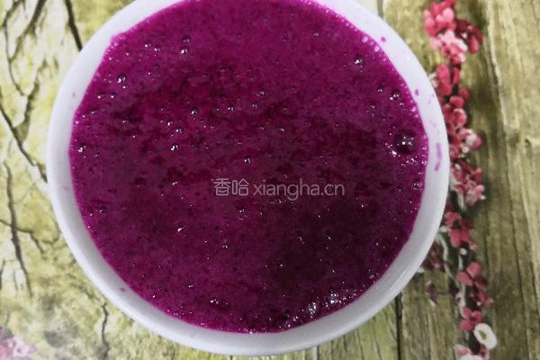 火龙果蒸蛋的做法图解2