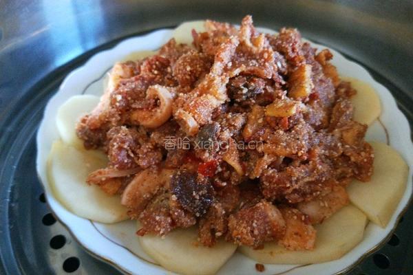 川味香辣粉蒸肉的做法图解10
