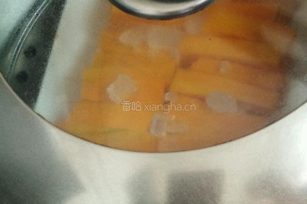 冰糖蒸南瓜的做法图解4