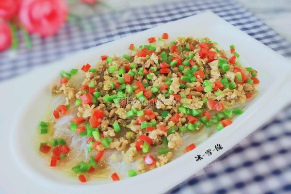 肉末蒸粉丝的做法图解1