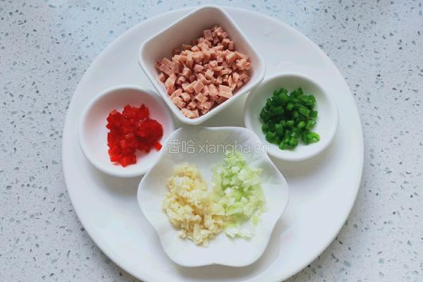 午餐肉蒸茄子的做法图解3