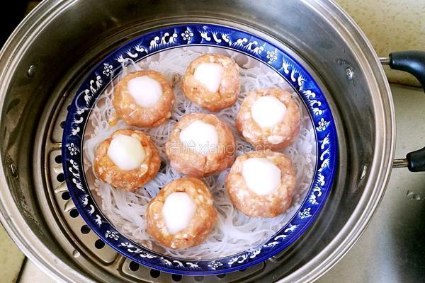 粉丝肉丸酿冬瓜的做法图解8