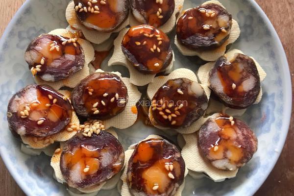 豆腐干蒸香肠的做法图解7
