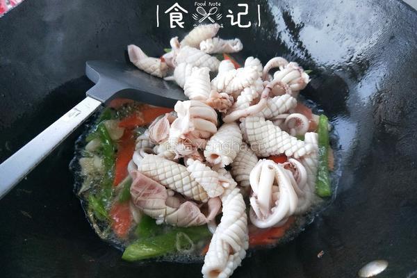 爆炒鱿鱼的做法图解10