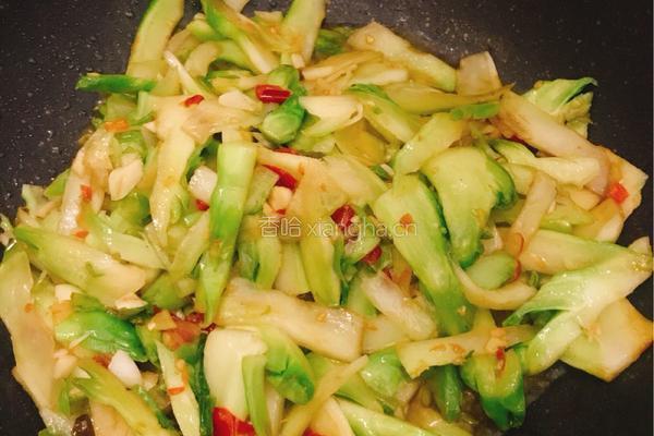 炒儿菜的做法图解4