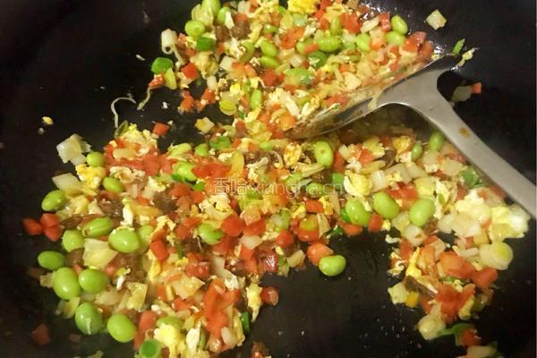 香哈牛肉酱炒馍花的做法图解11