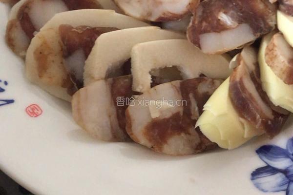 （蒸菜）腊肠蒸雷笋的做法图解7