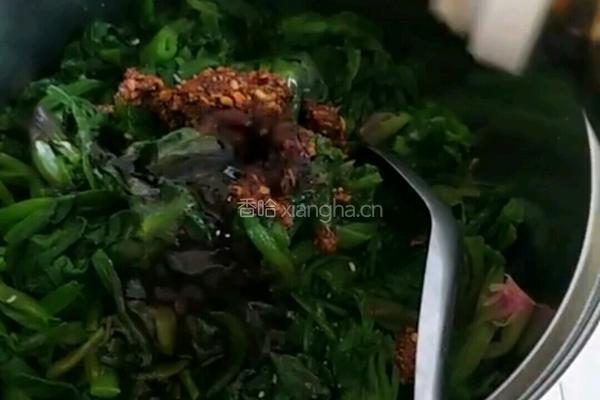 凉调辣菠菜的做法图解9