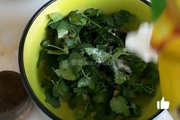 香菜鸡蛋汤的做法图解4