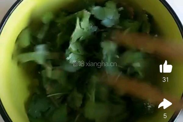 香菜鸡蛋汤的做法图解5