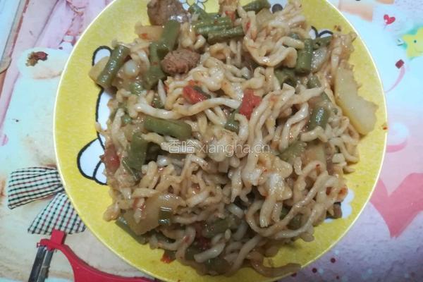 土豆豆角焖面