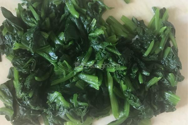 蒸菠菜丸子的做法图解2