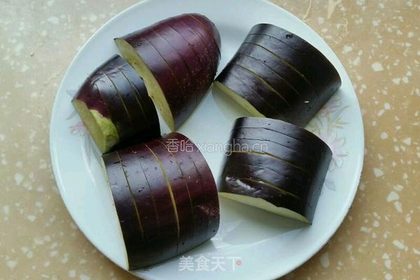 肉酿茄子的做法图解2