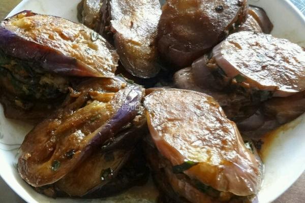 肉酿茄子的做法图解5